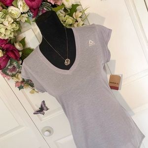 Reebok V Neck Training Slim Tee